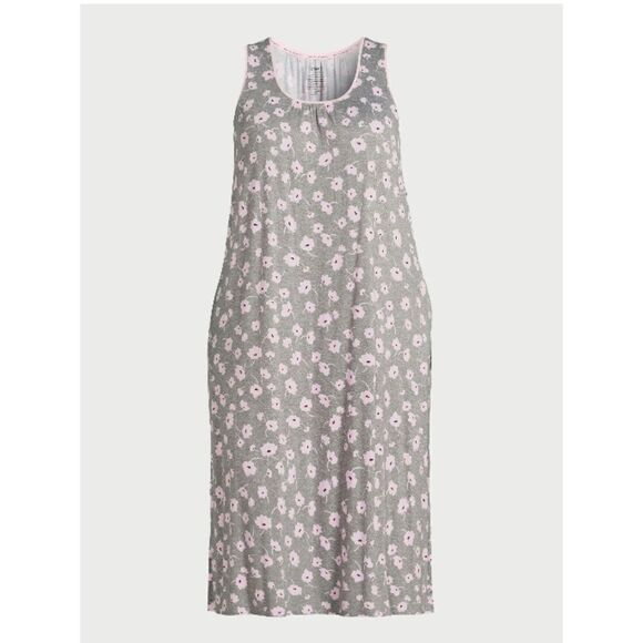 Sleeveless Soft Knit Midi Chemise Sleep Lounge Pajama Nightgown Size XL - Picture 8 of 8